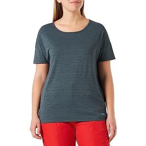 CMP Stretch Malfile T-shirt voor dames, Donkergroen