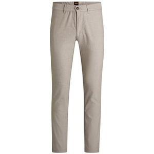 BOSS Chino_slim platte broek voor heren, Bruin