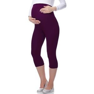 Be Mammy Legging 3/4 zwangerschap zwangerschap sport 03, Pruim