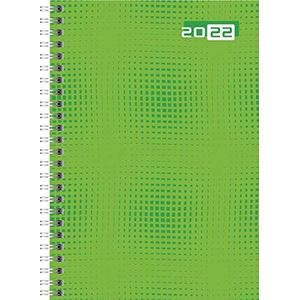 rido/idé 7018504032 weekkalender/boekkalender 2022 model Futura 2, grafische omslag, groen