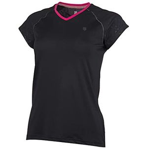 K-Swiss KS TAC Hypercourt Express Tennisshirt voor dames, verpakking van 1 stuks, Zwarte Beauty