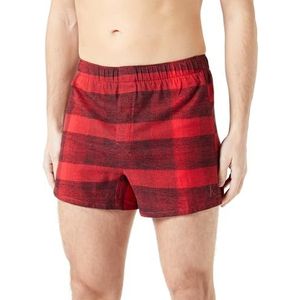 Calvin Klein Slim boxershorts voor heren, rood (kleurverloop Chck_rood/zwart), S, Rood (kleurverloop Chck_rood/zwart)