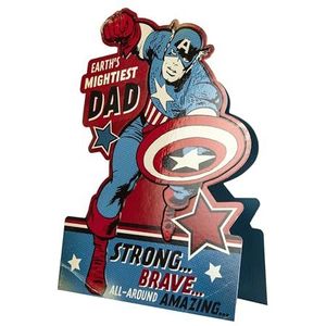 Hallmark Captain America Marvel Comics Stand Up Vaderdagkaart