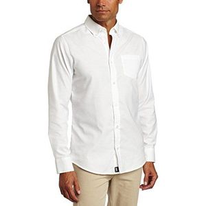Lee Overhemd met lange mouwen voor heren Oxford shirt met lange mouwen (1 stuk), Wit.