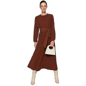 Trendyol Jurk - Bruin - Skaterjurk Dames (1 stuk), Bruin