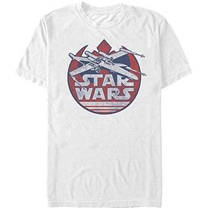 Star Wars X-Wing Rebel Logo T-shirt voor heren, Wit.