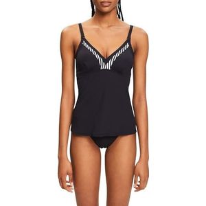 ESPRIT Bondi Beach Ssn N Pad. Tankini-top voor dames, zwart.