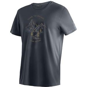 Maier Sports Dieter Print T-shirt fonctionnel pour homme avec imprimé, coupe droite