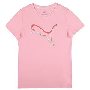 PUMA Alpha Tee G T-shirt voor meisjes, roze, 14 jaar, Roze