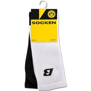 Borussia Dortmund Bvb Drift Socken 2-delige set damessokken, zwart.