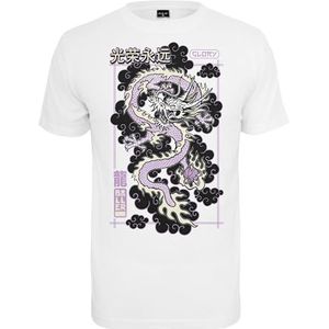 Mister Tee T-shirt pour homme Glory Dragon Tee imprimé pour homme, t-shirt graphique, streetwear, Blanc., M