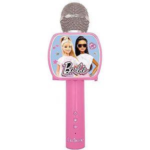Lexibook Barbie, Bluetooth-microfoon met spraakwisselfunctie, inclusief telefoonhouder, geïntegreerde luidspreker, roze, MIC240BB