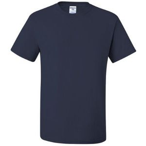 Jerzees T-shirt met korte mouwen voor volwassen heren, marineblauw, 3XL, Navy Blauw