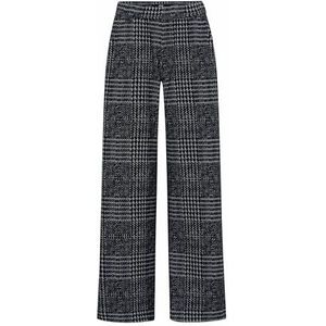 Brax Style Maine Check Jersey Damesbroek, Knuffelgrijs, Taille 34 /lengte 32