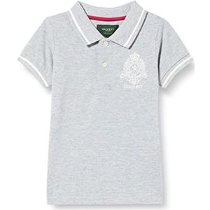 Hackett London Heritage Logo Polo T-shirt voor kinderen, grijs (Grey Marl), 9 jaar, Grijs (Grijs Marl)