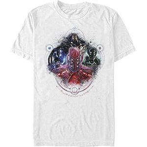 Marvel T-shirt The Eternals Celestials Four Organic à manches courtes unisexe, Blanc., XL