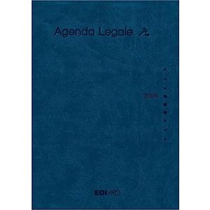 Edipro F.TO dagplanner Legal AnNUAL Pocket 12 x 17 dagplanner, kleur: blauw