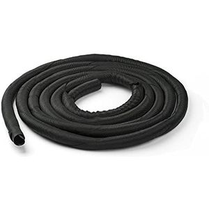 StarTech.com Kabelmanagementtas voor kabels, flexibele kabelgeleiding, uittrekbare handgreep, polyester kabelbeheer, kabelorganizer, zwart