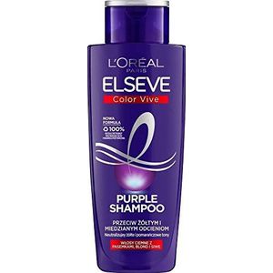 L'Oreal Paris Hair Care Elseve Color-Vive Purple Shampoo voor blond en lichter haar, neutraliserend, geel en koper, 200 ml