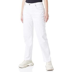 Love Moschino Slim Fit 5-Pocket Trousers Pantalon Décontracté, Optical White, 26 Femmes, Optical White, 26