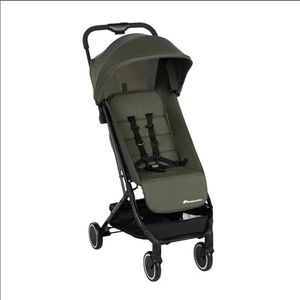 Bebeconfort Soko kinderwagen met wandelstok, ultracompact, comfortabel en licht, vanaf de geboorte tot 3,5 jaar, 0-15 kg, mineraalgroen