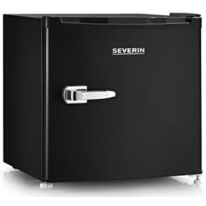 Severin GB 8880 - Mini koelkast - mini vriezer - minibar - retro - zwart