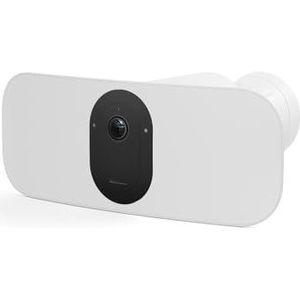 Arlo Pro 3 Floodlight Cam, led-buitenspot met draadloze bewakingscamera, wifi, 2K, waterdicht, bewegingsmelder, 90 dagen gratis test voor Arlo Secure, wit, FB1001