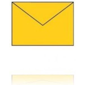 Paperado C6 Pack met envelop - Candle Light (5 stuks) P geel