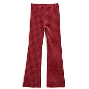 Koton Legging évasé à carreaux pour fille, Carreaux rouges (4c0), 11-12 ans