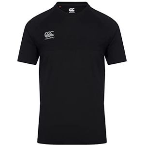 Canterbury T-shirt voor heren, zwart/grijs, metallic, XS-S, zwart/grijs, metallic
