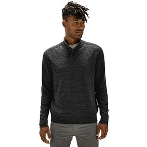 Street One MEN Pull en tricot Los Modern Basic pour homme, Mélange gris anthracite, XL