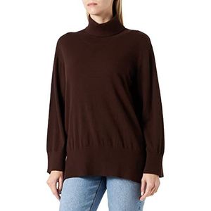 ICHI Sweater dames, 1909151 - koffiemelange, M, 1909151 koffiemengpaneel