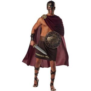 California Costumes Spartaans krijgerskostuum voor volwassenen, bruin, maat XL, 112-117 cm