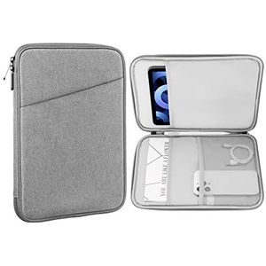 MoKo 9-11 Inch Tablet Sleeve Case, Fits iPad air 5 10.9"" 2022, iPad Pro 11 M2 2022-2018, iPad 10th 10.9 2022, iPad Air 4 10.9, Tab S8/A7, Protective Bag Carrying Case with Pocket, Light Gray