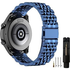EZMVZKU Snelwisselarmband voor Huawei Watch GT - Compatibel met Samsung Galaxy Watch 3 45 mm / Amazfit GTR 4 / Garmin Venu 2 / Forerunner 265 - Roestvrij stalen metalen armband voor, vermiljoen