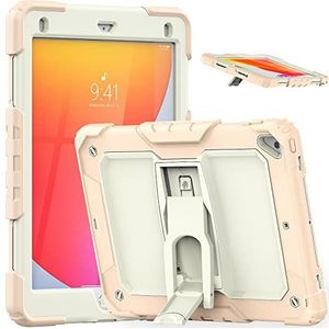 iPad 6e / 5e generatie case 2018/2017, iPad Air 2 Case 2014, iPad 9,7 inch, 3 in 1 hoes, robuuste en schokbestendige bescherming voor iPad 5 6 Gen Cover met kinderstandaard roze