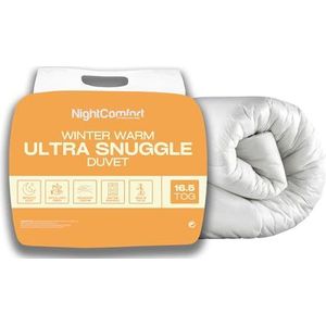 Night Comfort 16,5 tog winter dekbed voor eenpersoonsbed Ultra Snuggle hypoallergeen extreem warm ganzendons alternatief voor modern beddengoed