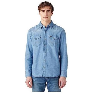 Wrangler 27 mW T-shirt heren, Lichtgrijs