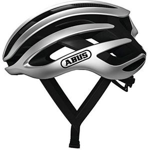 ABUS AirBreaker Premium fietshelm voor professionele fietshelm voor dames en heren, zilver, M