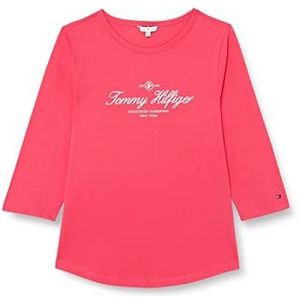 Tommy Hilfiger Hauts en tricot L/S pour femme, Rose cerise vif, 74