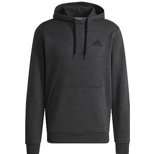 adidas Essentials fleece hoodie voor volwassenen, donkerblauw/wit, S