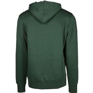 GANT Sweat à capuche gaufré pour homme, Tartan Green, L