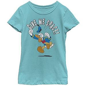 Disney T-shirt Mickey and Friends Donald Duck Give Me Space Girls, Tahiti, maat XS, Tahitiblauw