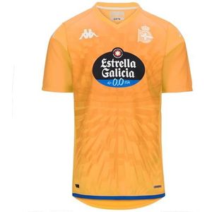 Kappa Kombat GK R.C. Sport 23-24, T-shirt de gardien de but Orange/Bleu, L Homme