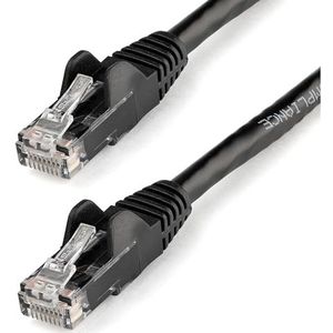 StarTech.com Cat6 Ethernet-kabel - 22,9 m - zwart - patchkabel - Cat6 kabel - lange netwerkkabel - Ethernetkabel - Cat 6 kabel - 22,9 m (N6PATCH75BK)
