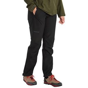 Marmot Gore-Tex Minimalistische waterdichte broek voor dames, lichte, ademende wandelbroek, fietsbroek, winddicht, zwart.