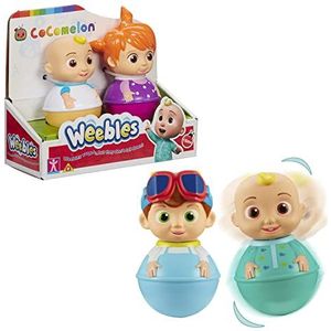 WEEBLES, 2 figuren COCOMELON, Culbuto, speelgoed voor kinderen vanaf 1 jaar, GIOCHI PREZIOSI, WEC02