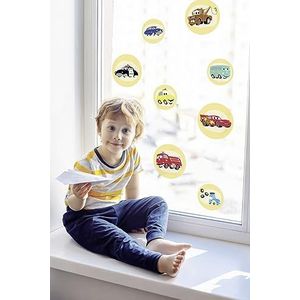 Disney Cars3 Raamstickers voor kinderkamer, Cars, 30 x 30 cm, 2 vellen