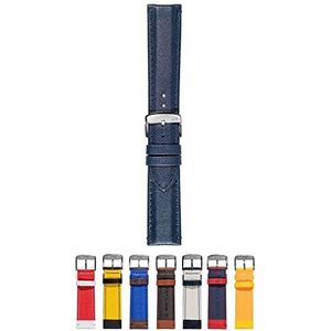 Morellato Horlogeband Unisex Sport Collectie Mod. Rowing van echt kalfsleer - A01X5274C91, blauw, 24 mm, riem, Blauw, 24mm, Riem
