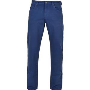 Urban Classics Jean pour homme Colored Loose Fit, disponible dans de nombreuses couleurs, tailles 28 à 44, bleu foncé, 42